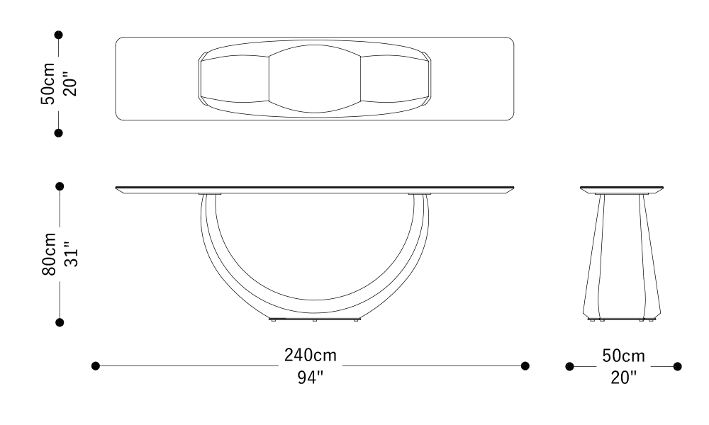 Imagen de las dimensiones principales del producto